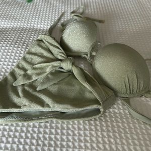 NWOT MONTCE JADE SPARKLE SET, PAULA BOTTOM (Sm) AND ELANY TOP (Med)
